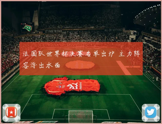 法国队世界杯决赛名单出炉 主力阵容浮出水面